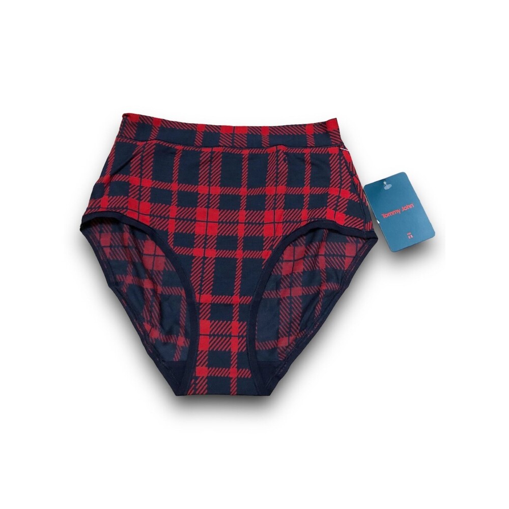 Tommy John Women's Second Skin Plaid Brief - XS